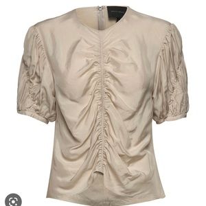 NWT Birgitte Herskind Sammy Blouse Ruffle 42